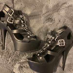 Black Pleaser Stripper heels